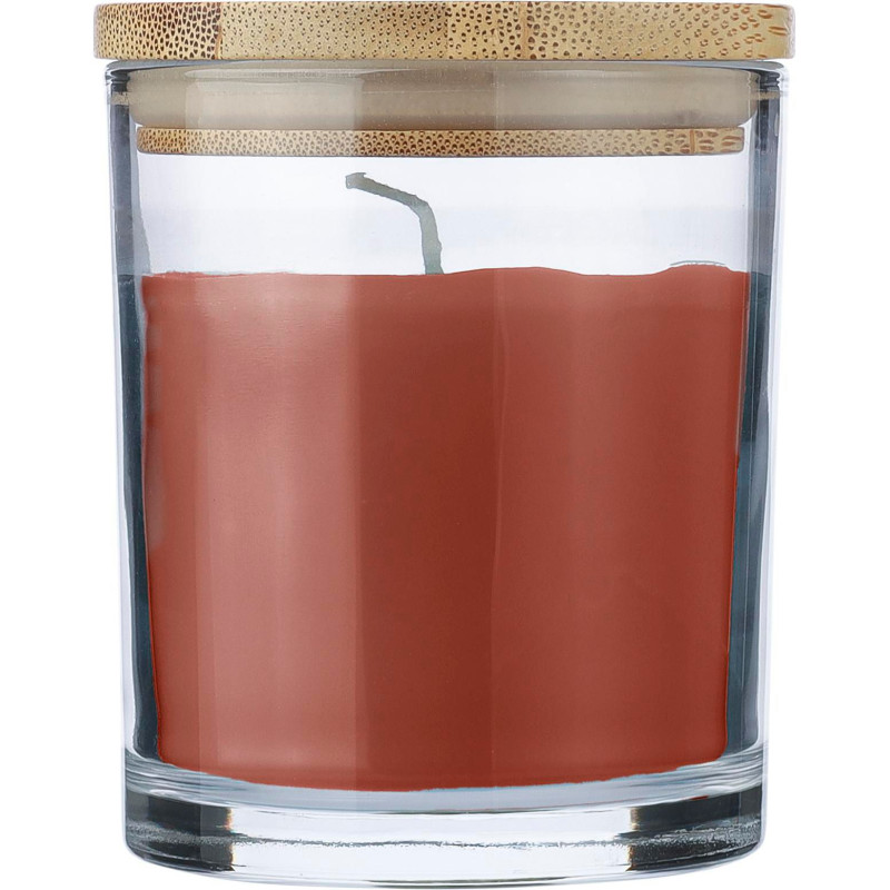 Bougie Riven | Verre avec couvercle bambou