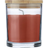 Bougie Riven | Verre avec couvercle bambou