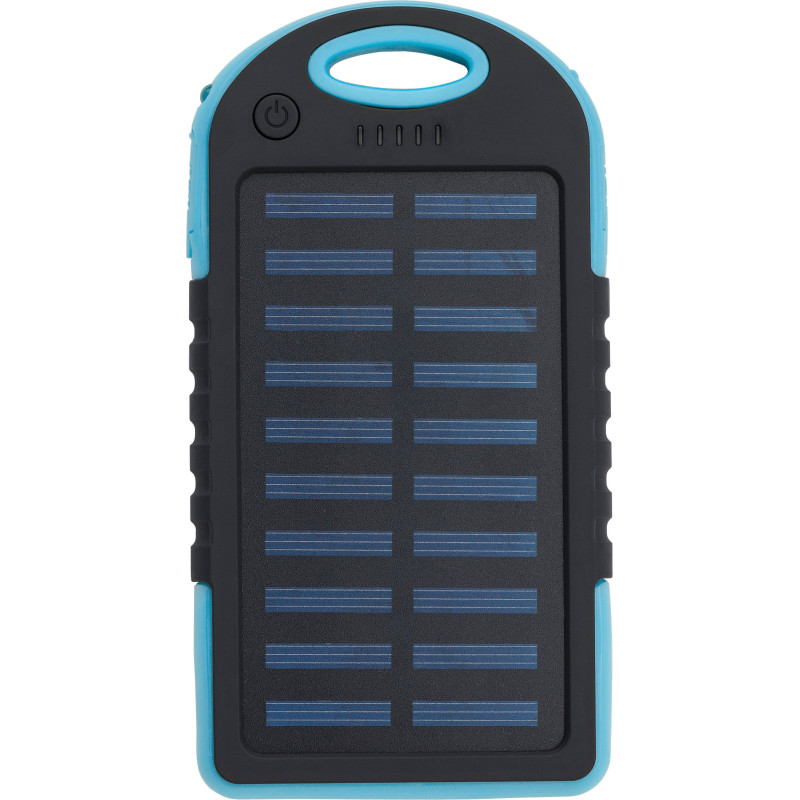 Power bank solaire en ABS et gomme Arin