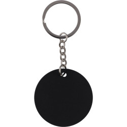 Porte-clés rond en acier...
