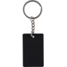 Porte-clés rectangulaire en acier inoxydable recyclé Jax