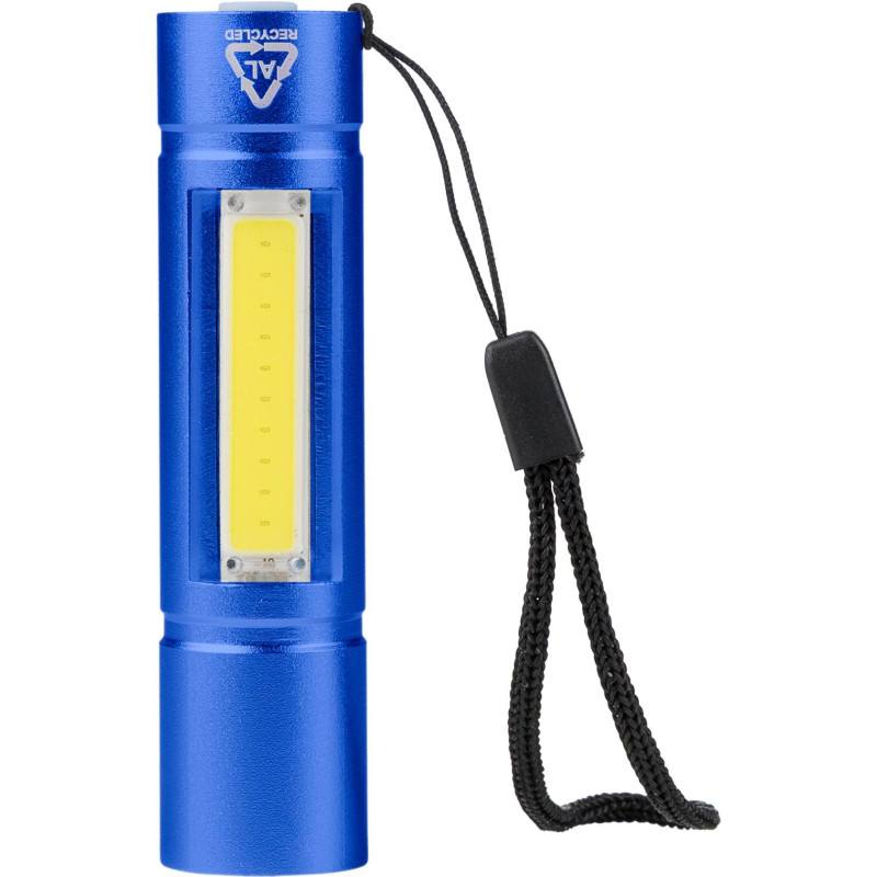 Lampe de poche COB en aluminium recyclé Sami