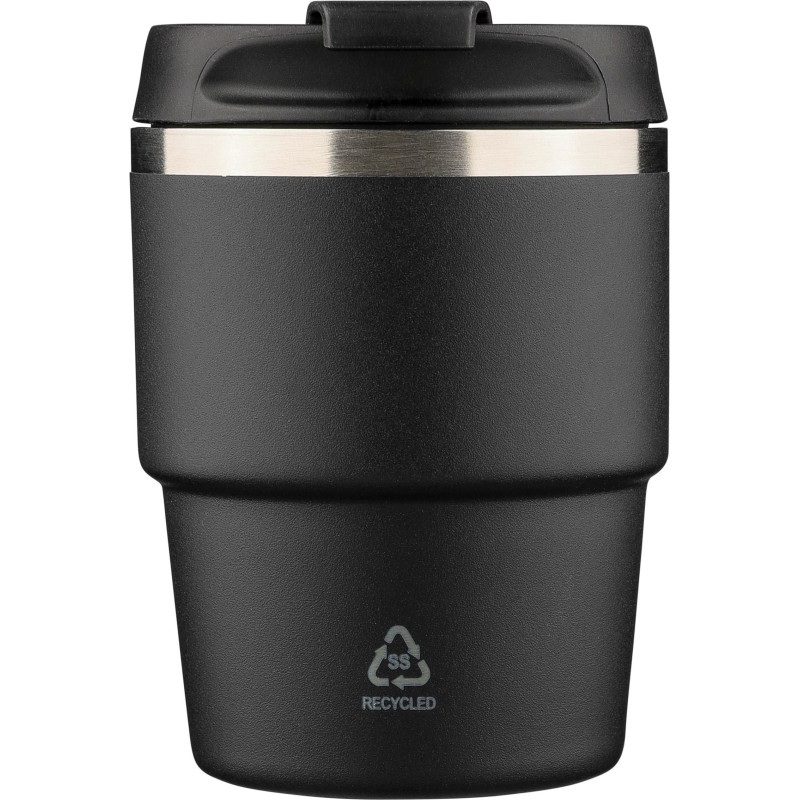 Mug double paroi de 175 ml en acier inoxydable recyclé Oli
