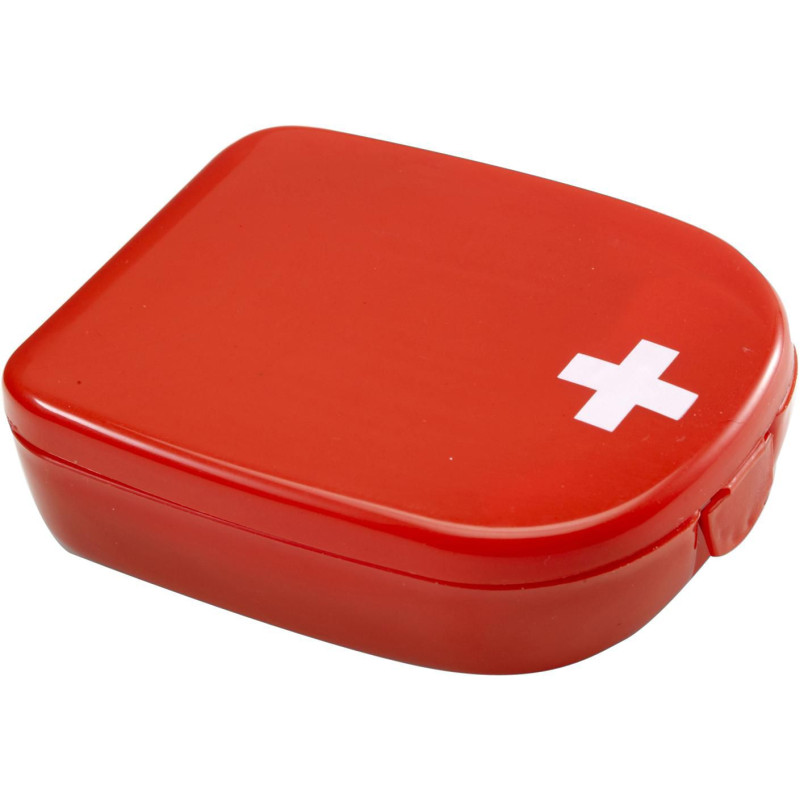 Trousse de premiers secours Mila | Boîte plastique | Rouge croix blanche