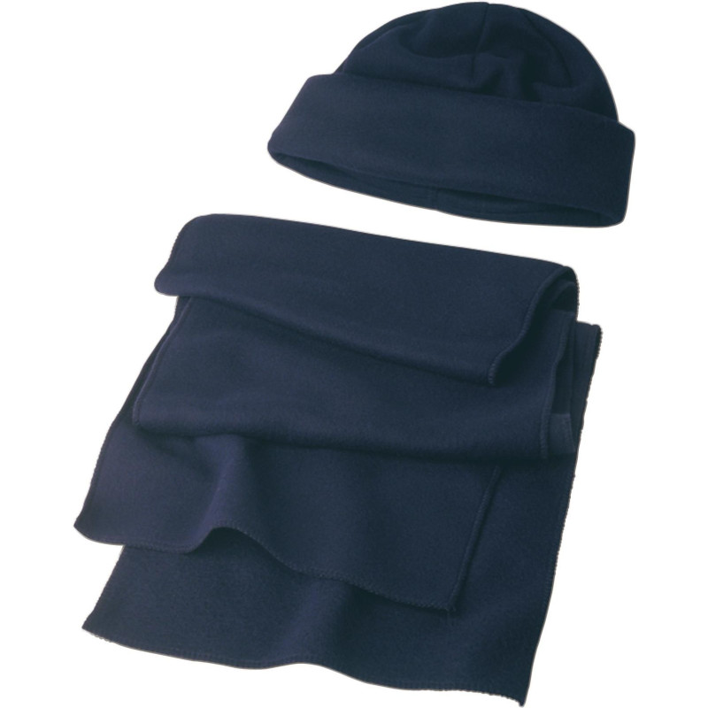 Bonnet et écharpe en laine polaire Russo