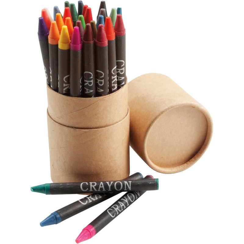 Set de crayons de cire Gabrielle | Tube carton
