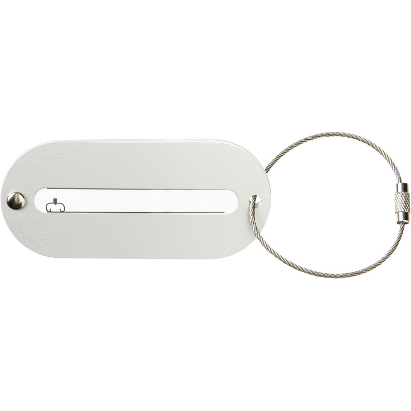 Etiquette de valise en aluminium Isa