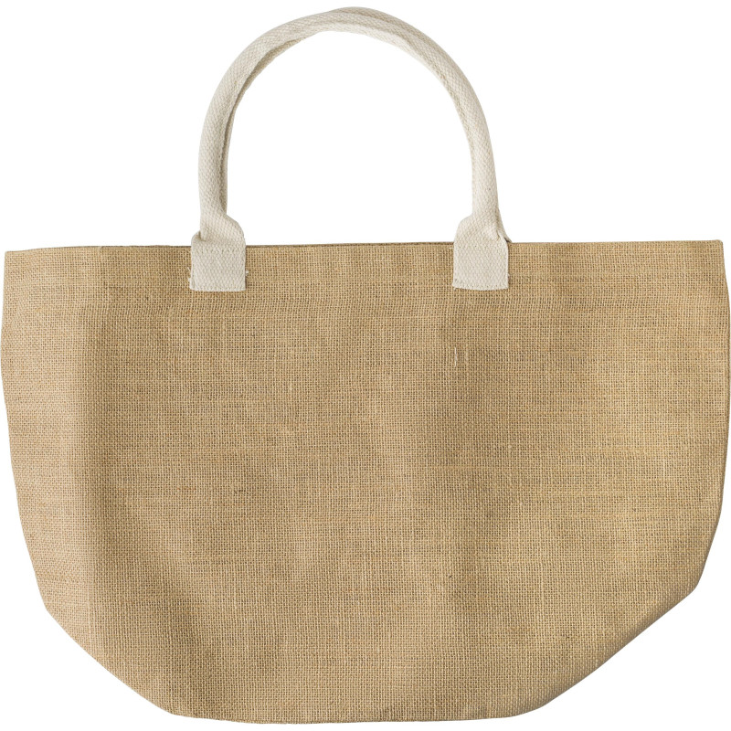 Sac shopping bag en toile de jute Zac