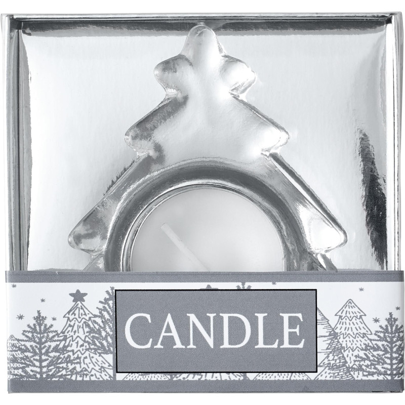 Porte-bougie en verre Casey