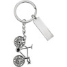 Porte-clés 'bicyclette' en métal Sullivan