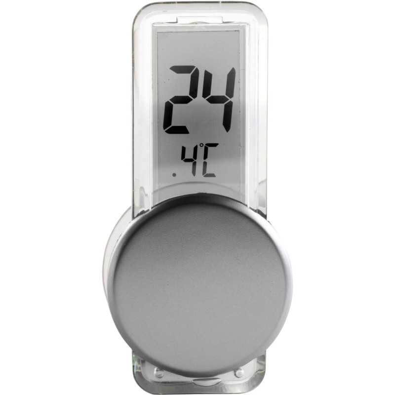 Thermomètre Roxanne | Plastique | Ventouse | Argenté