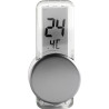 Thermomètre Roxanne | Plastique | Ventouse | Argenté
