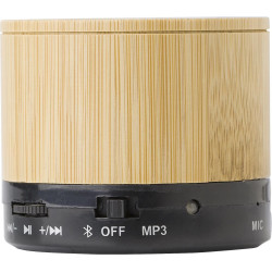 Enceinte sans fil en bambou...