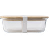 Boîte à déjeuner Nicole | Verre | Couvercle bambou | 900 ml