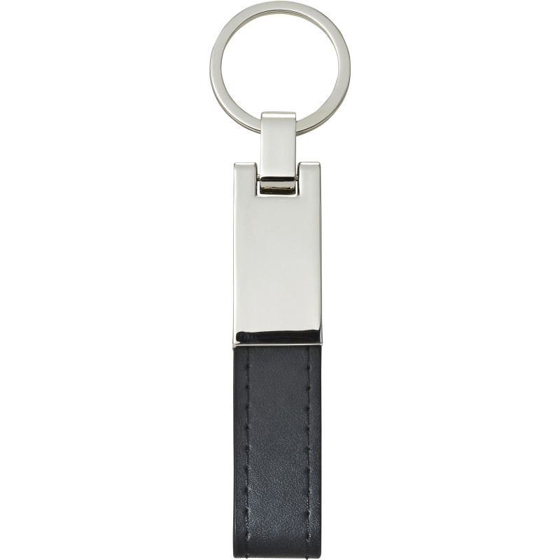 Porte-clés Keon | Acier et simili-cuir
