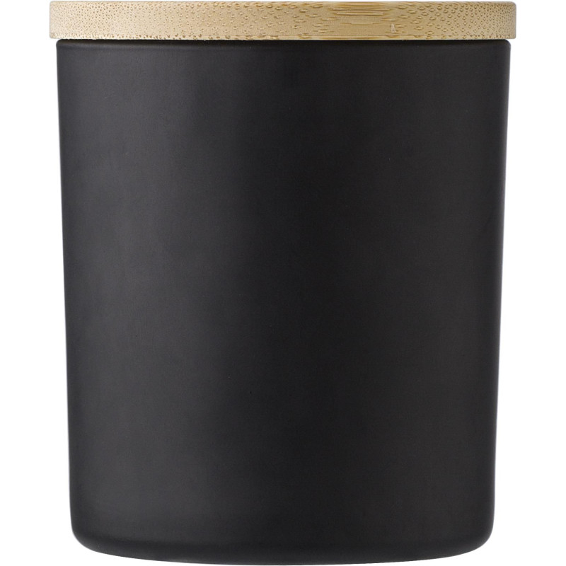 Bougie Josiah | Verre avec couvercle bambou | Cire de soja | 280 g