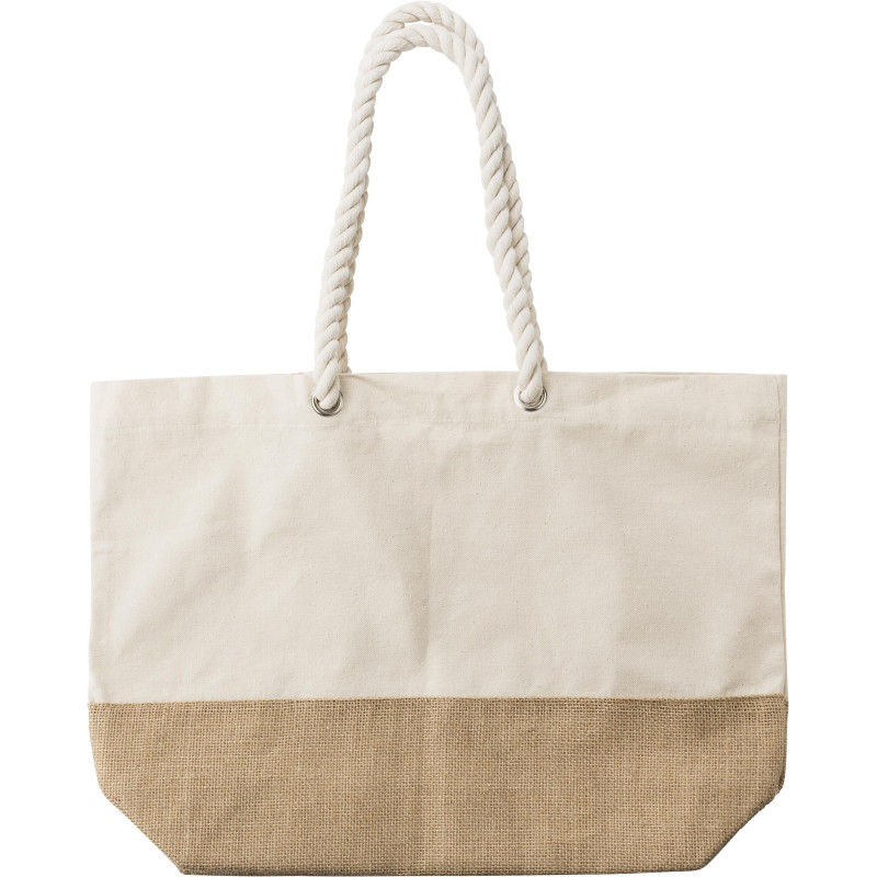 Sac shopping Diego | Coton 280 g/m² | Fond jute