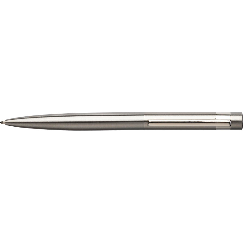Stylo bille twist en acier inoxydable recyclé Hannelore