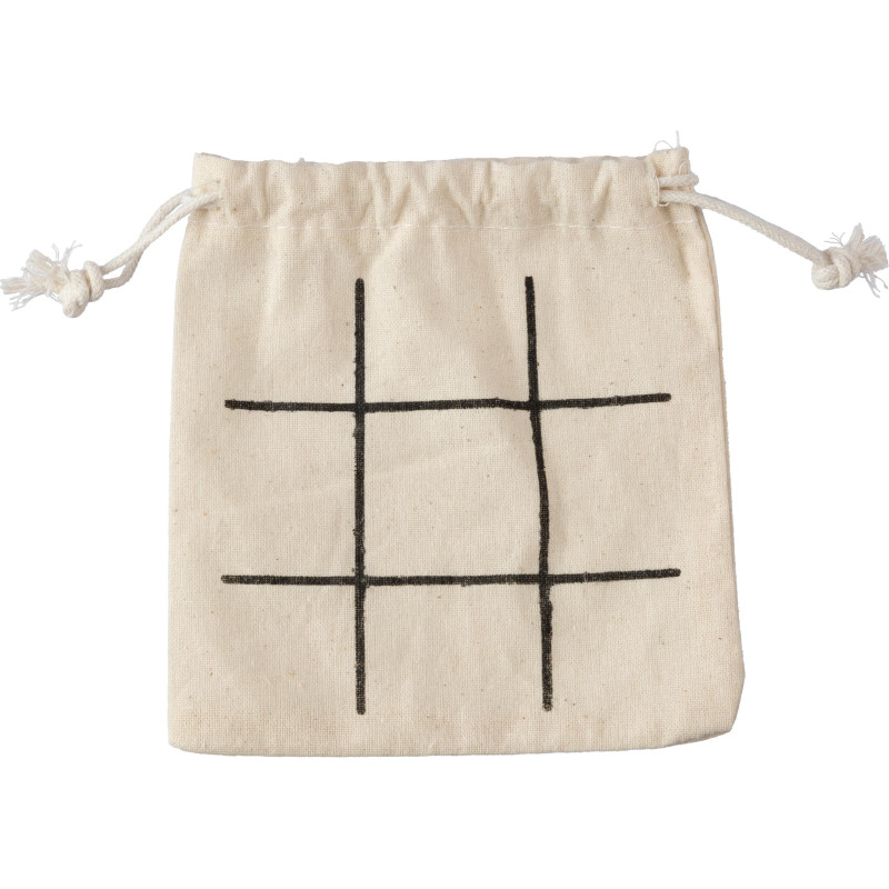 Jeu de morpion | Bois | Pochette coton